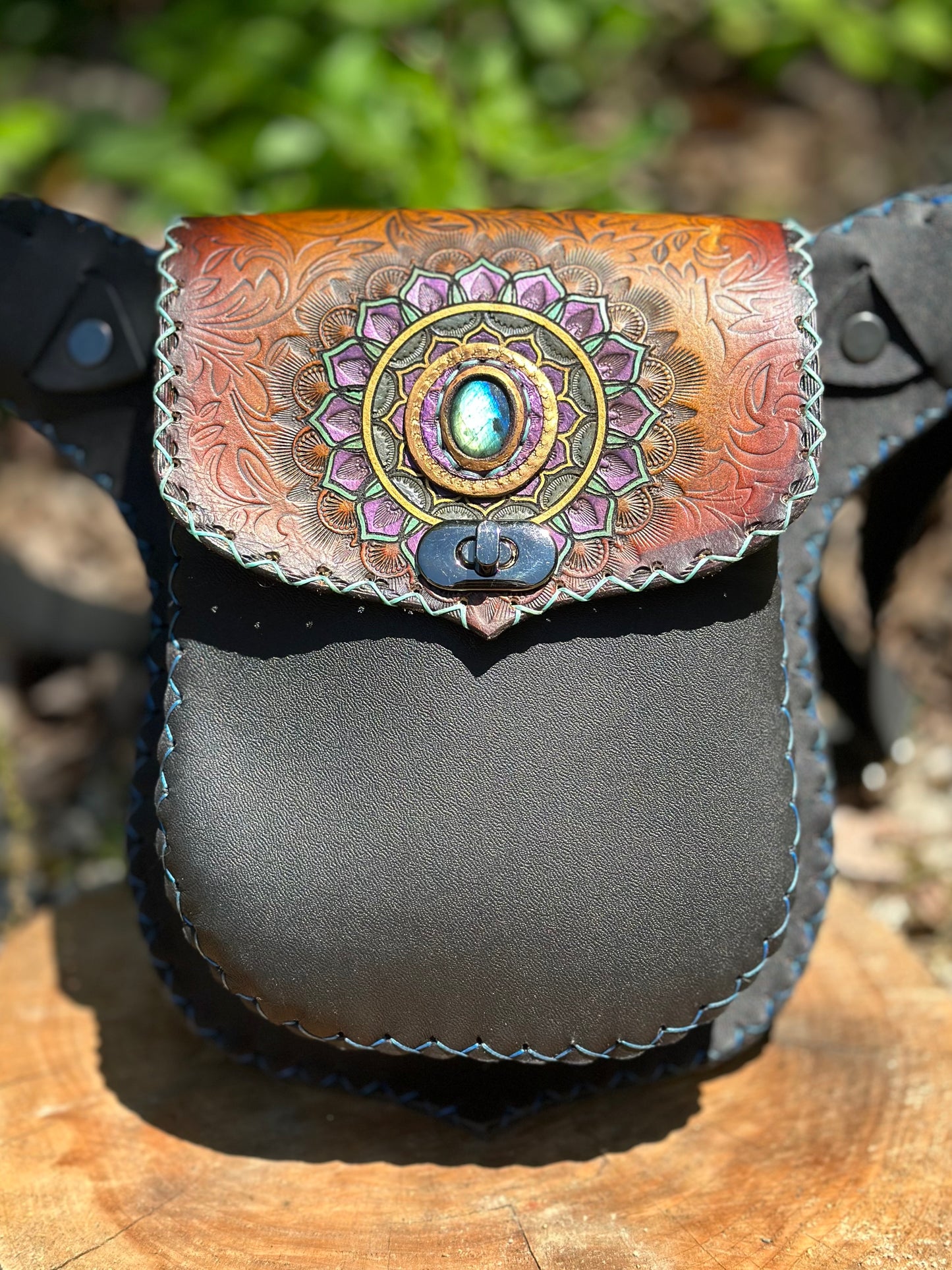 The Terra Collection - Labradorite Flower Mandala