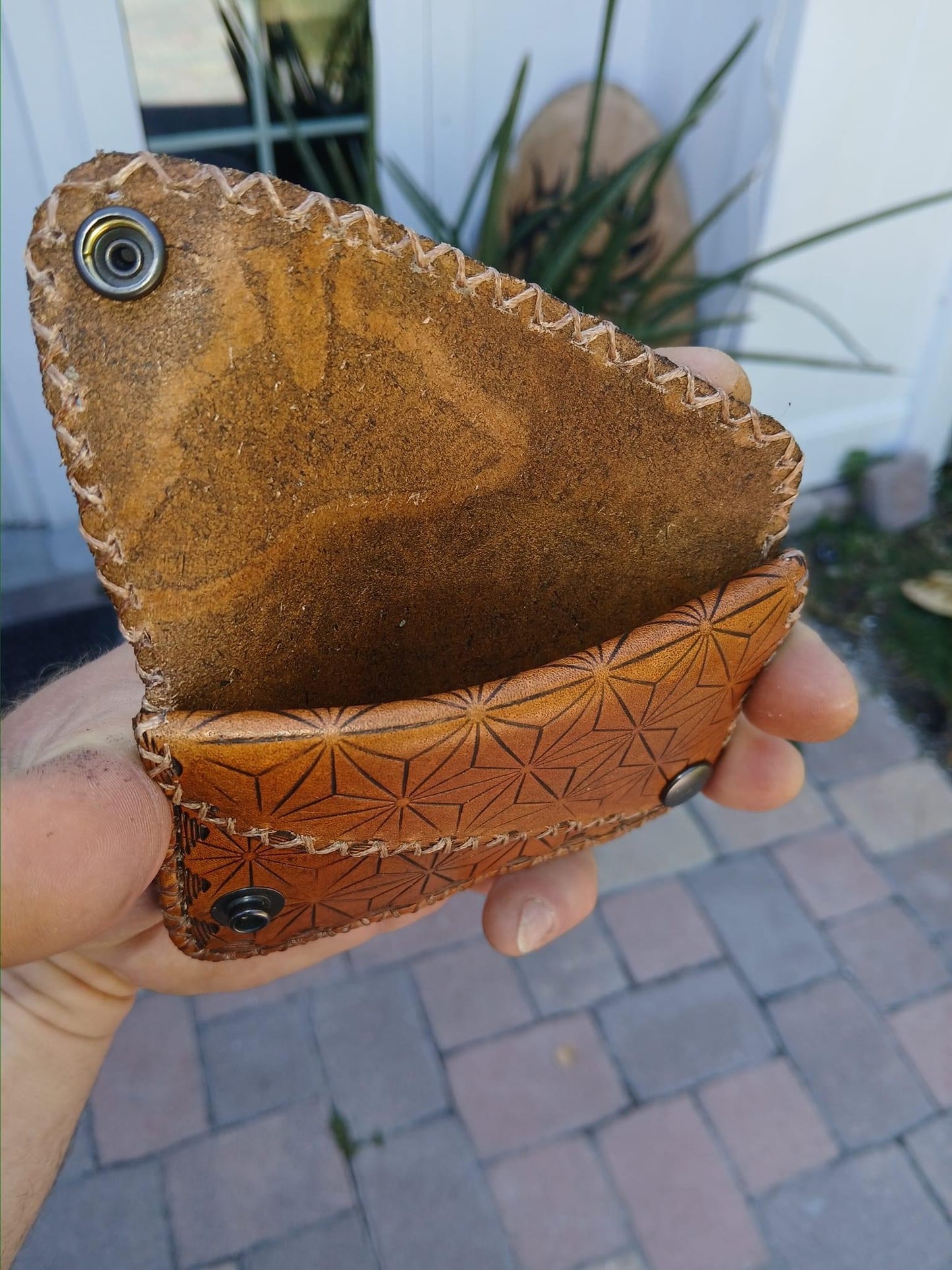 Leather Card/Cash Flap Wallet