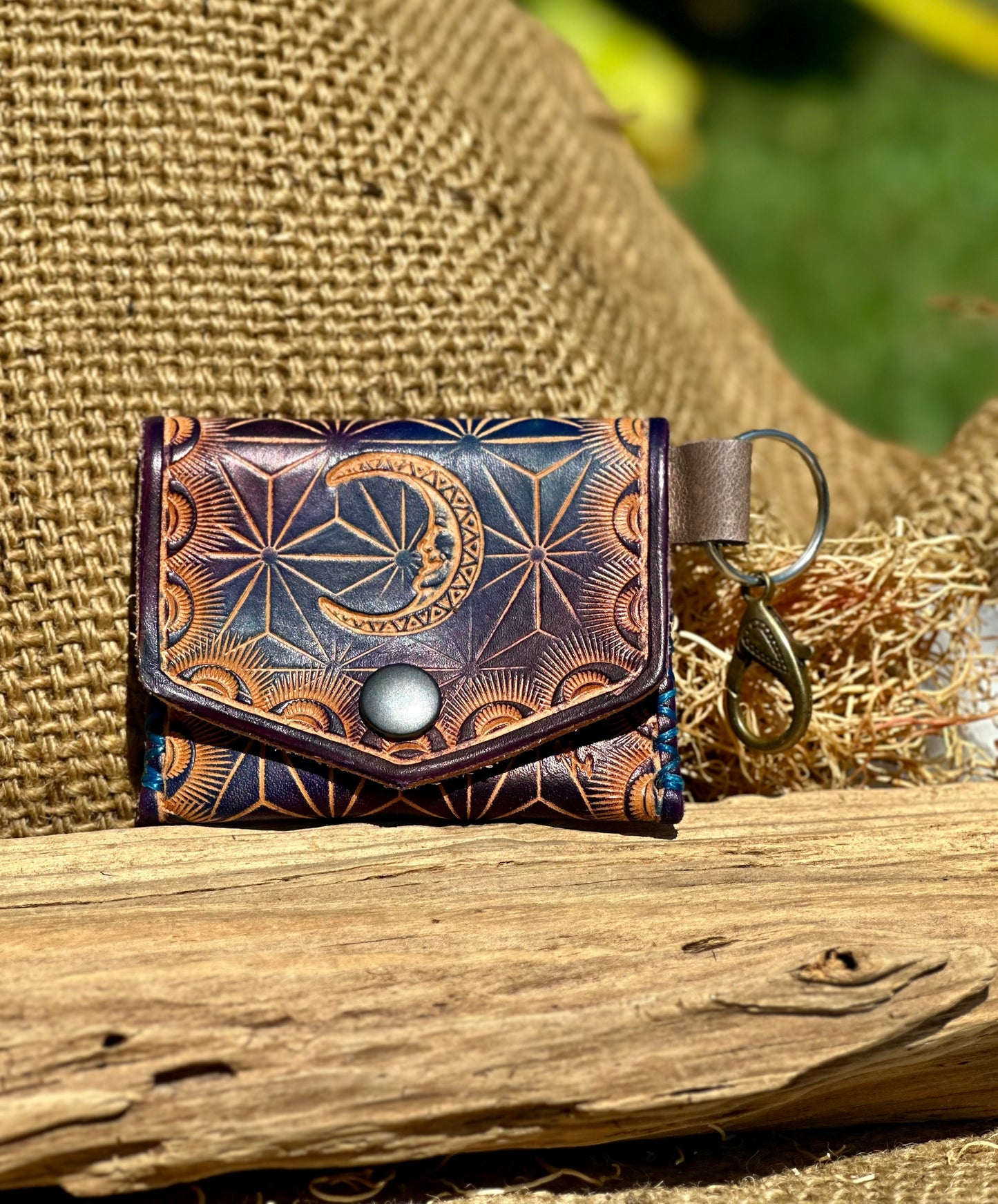 Leather Key Ring Pouch