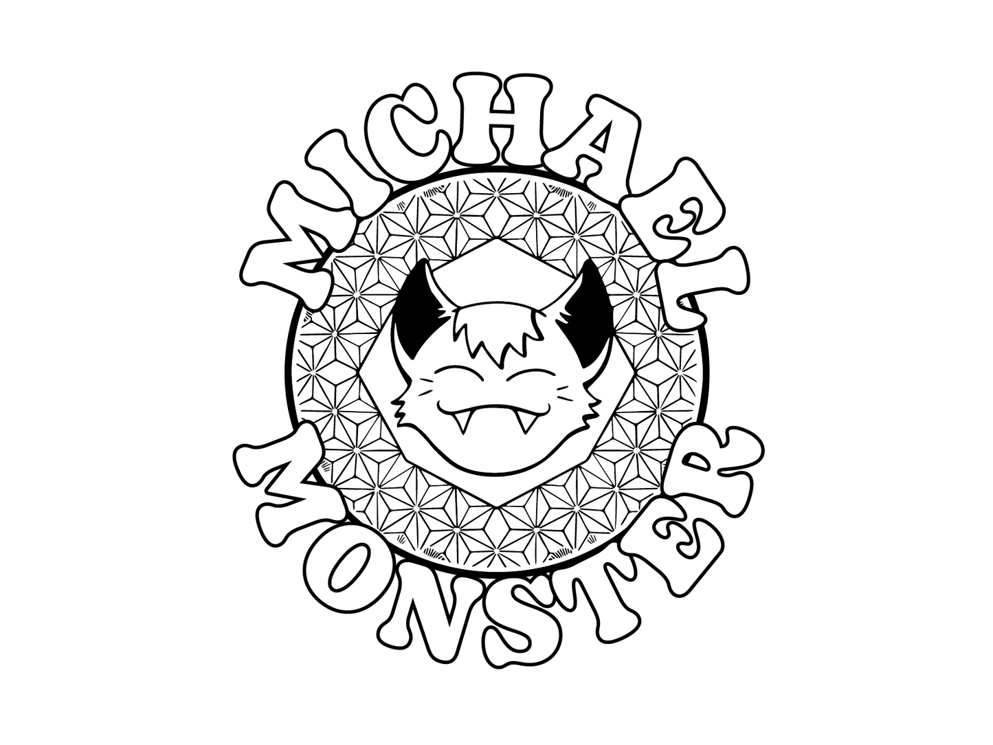 Michael Monster Coloring Page