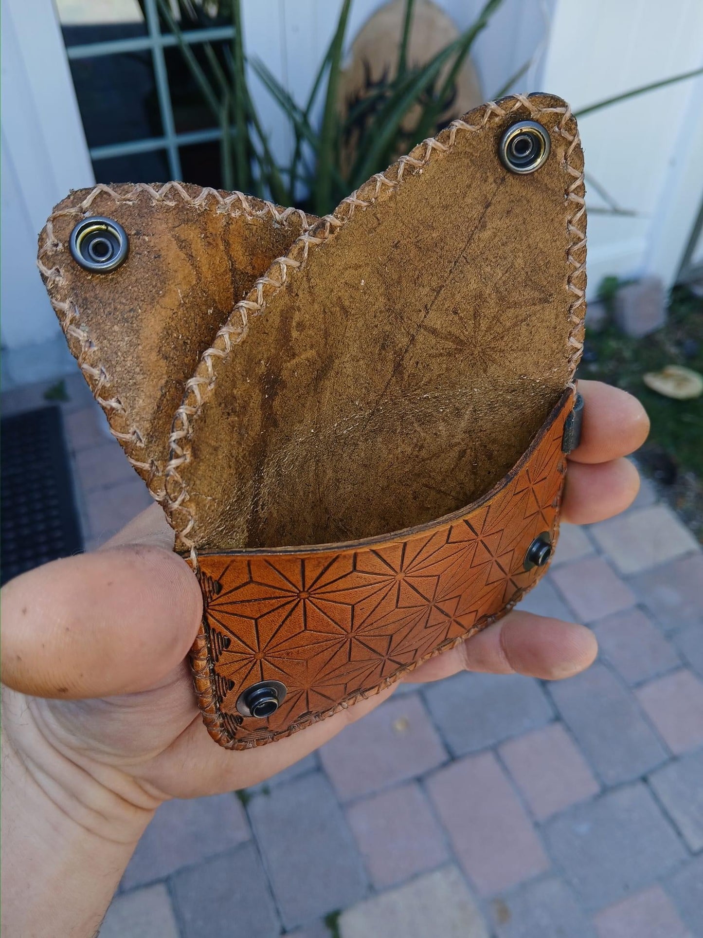 Leather Card/Cash Flap Wallet