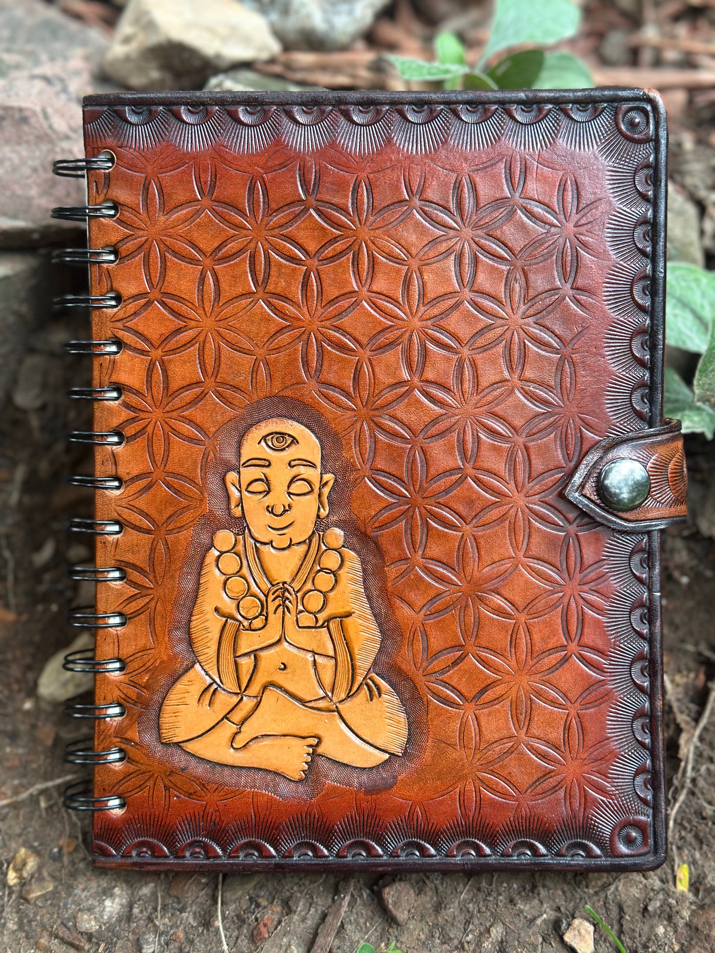 Buddha Leather Sketchbook / Journal