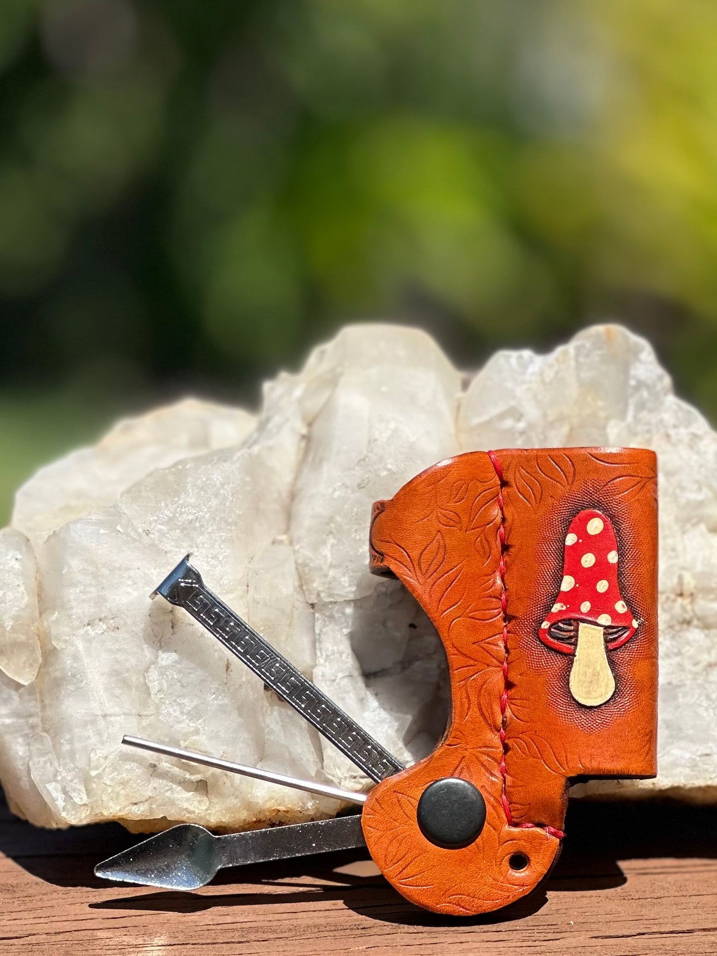 Leather Picker-Packer-Poker Lighter Case