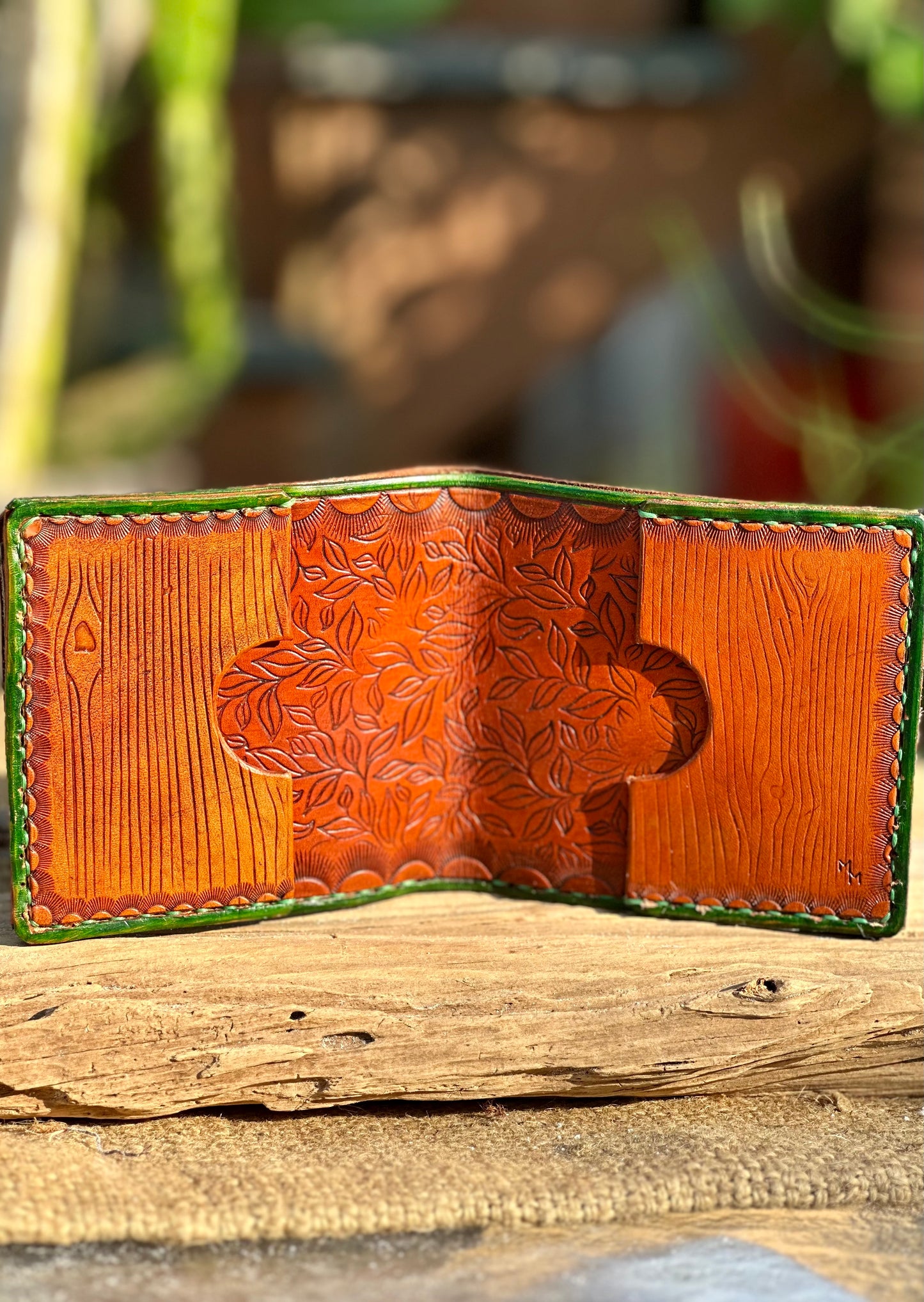 Leather Rabbit Bifold Wallet