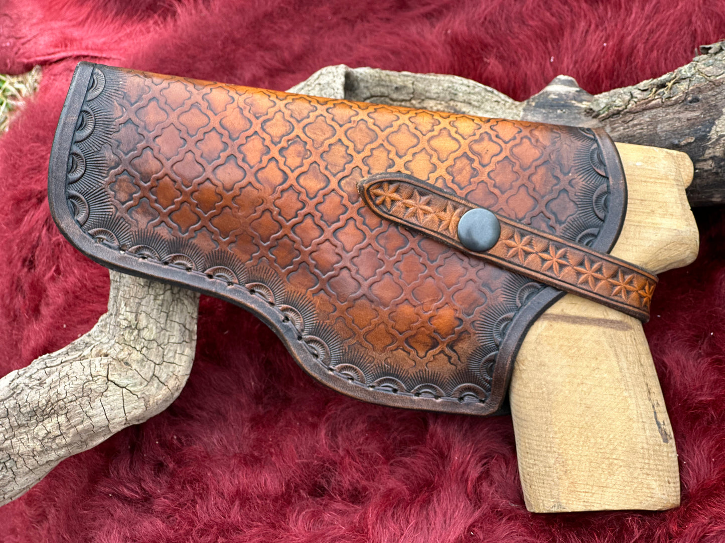 Leather Left Handed Gun Holster