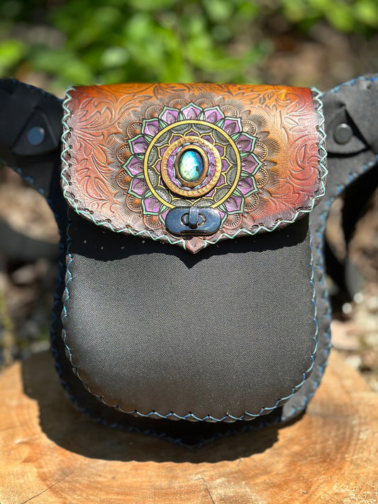 The Terra Collection - Labradorite Flower Mandala