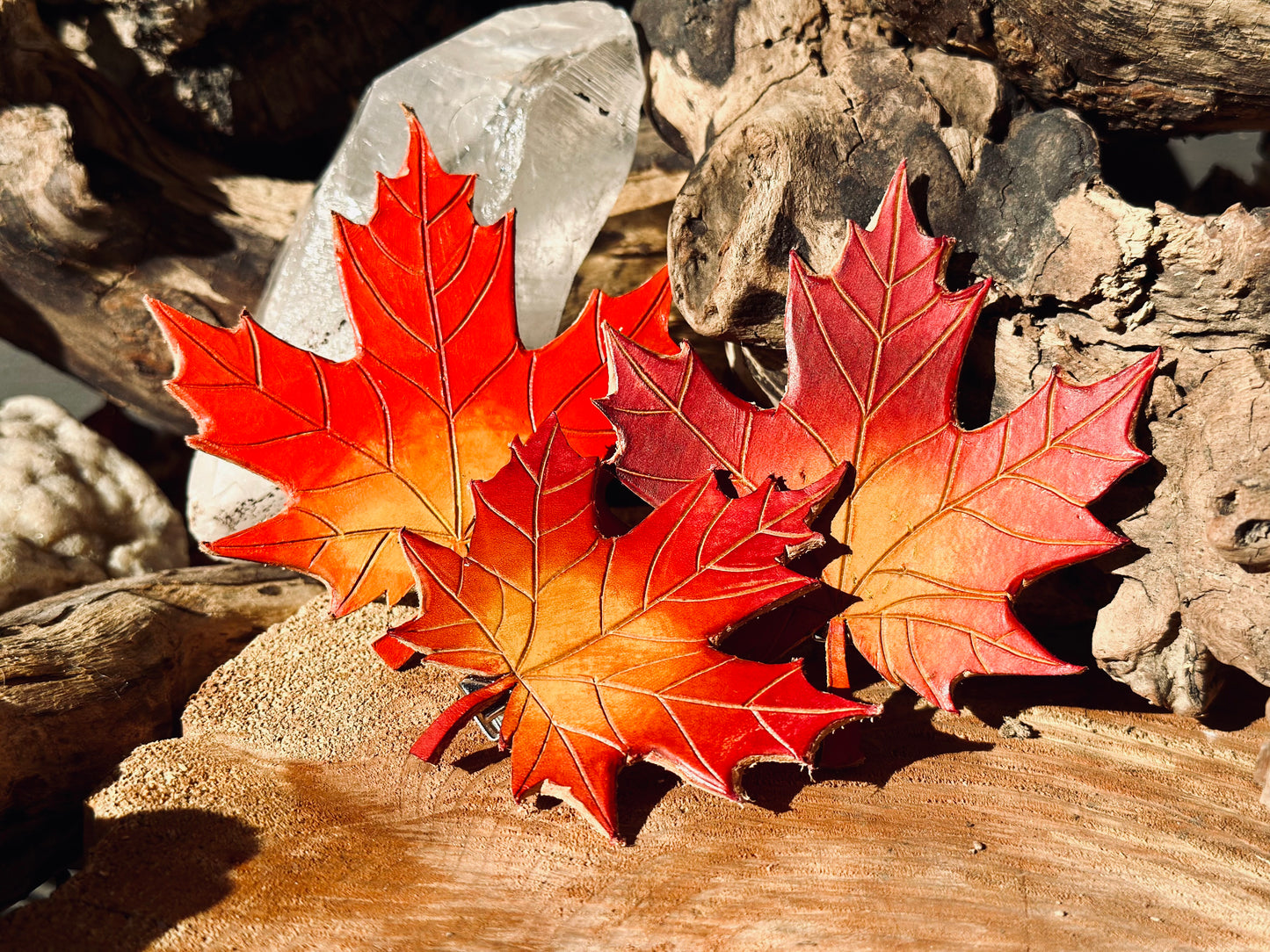 Fall Leaf Hair Barrette