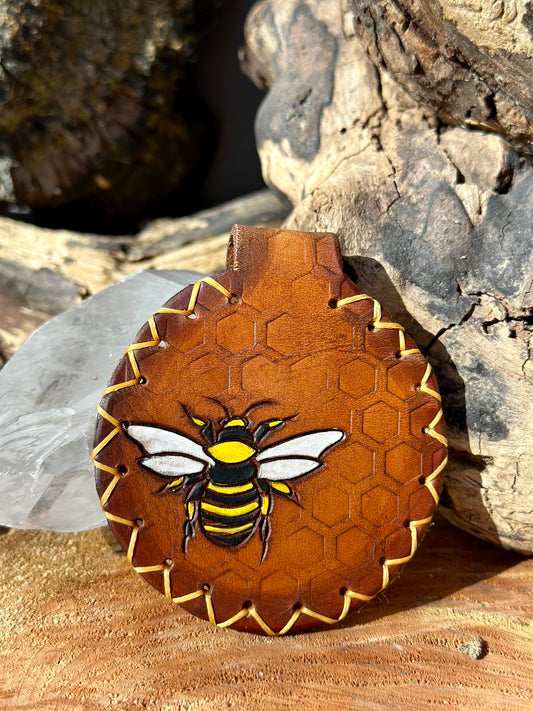 Bee Stash-tag Pouch