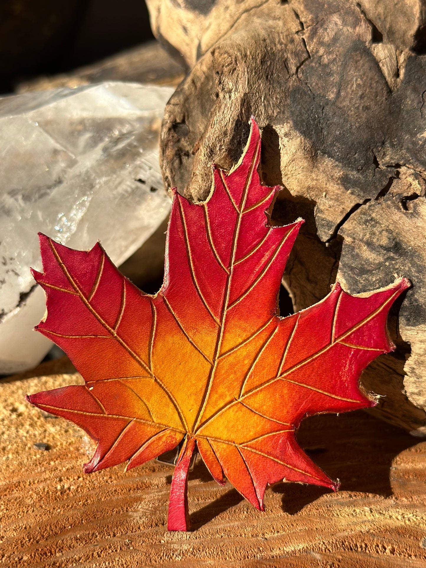 Fall Leaf Hair Barrette