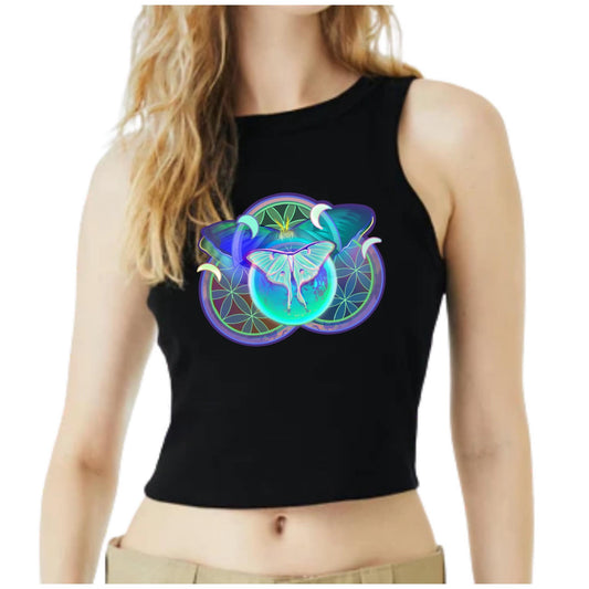 Luna Moth Crop Top