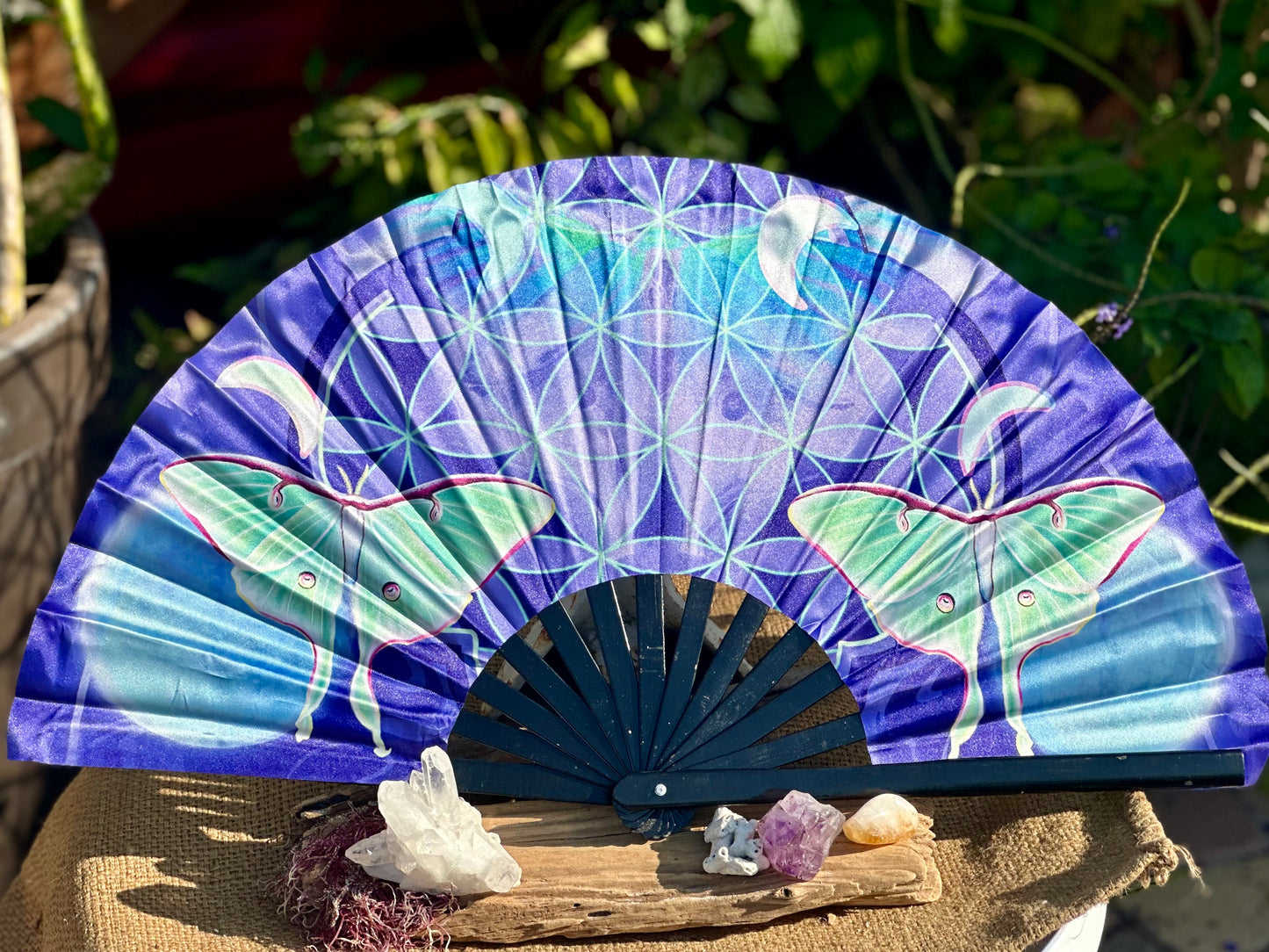 Luna Moth Folding Fan